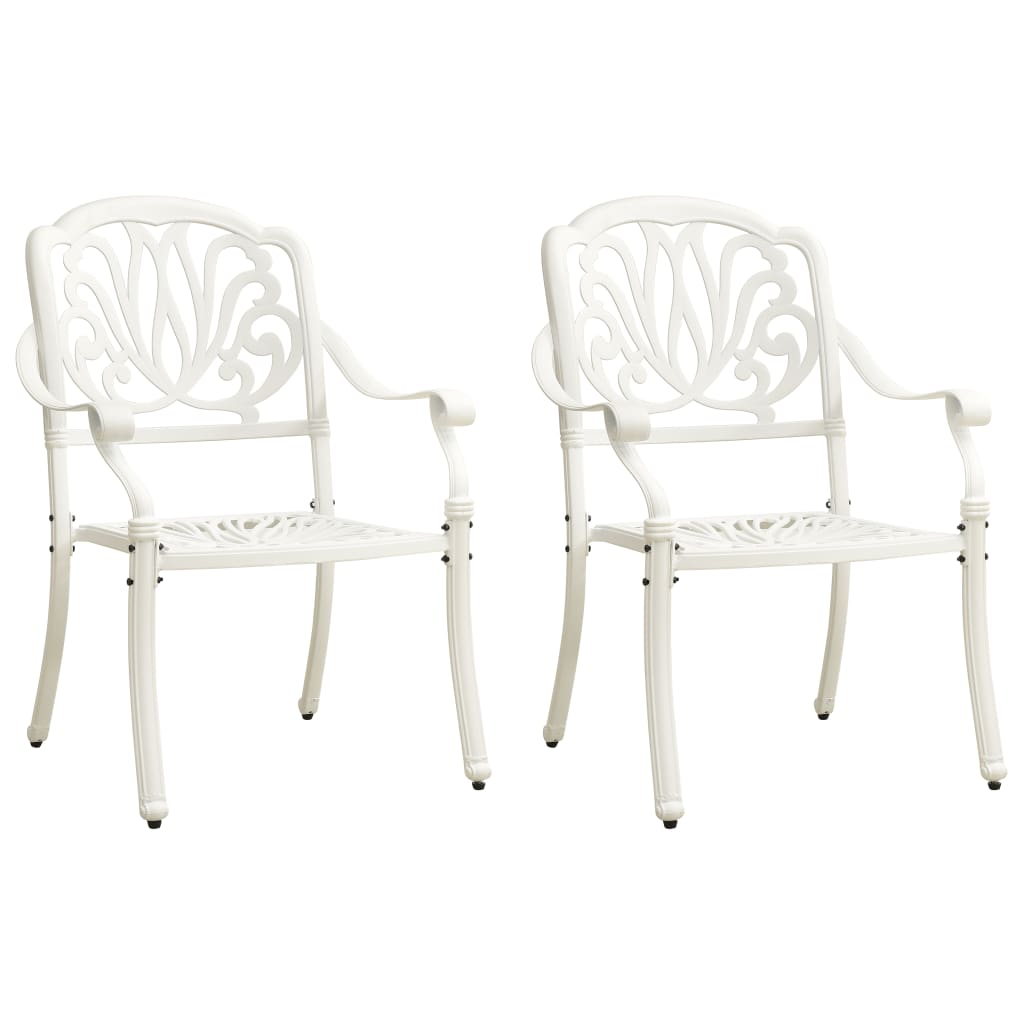 8720286406281_g_en_hd_1 vidaXL 3 Piece Bistro Set Cast Aluminium White - Image 3