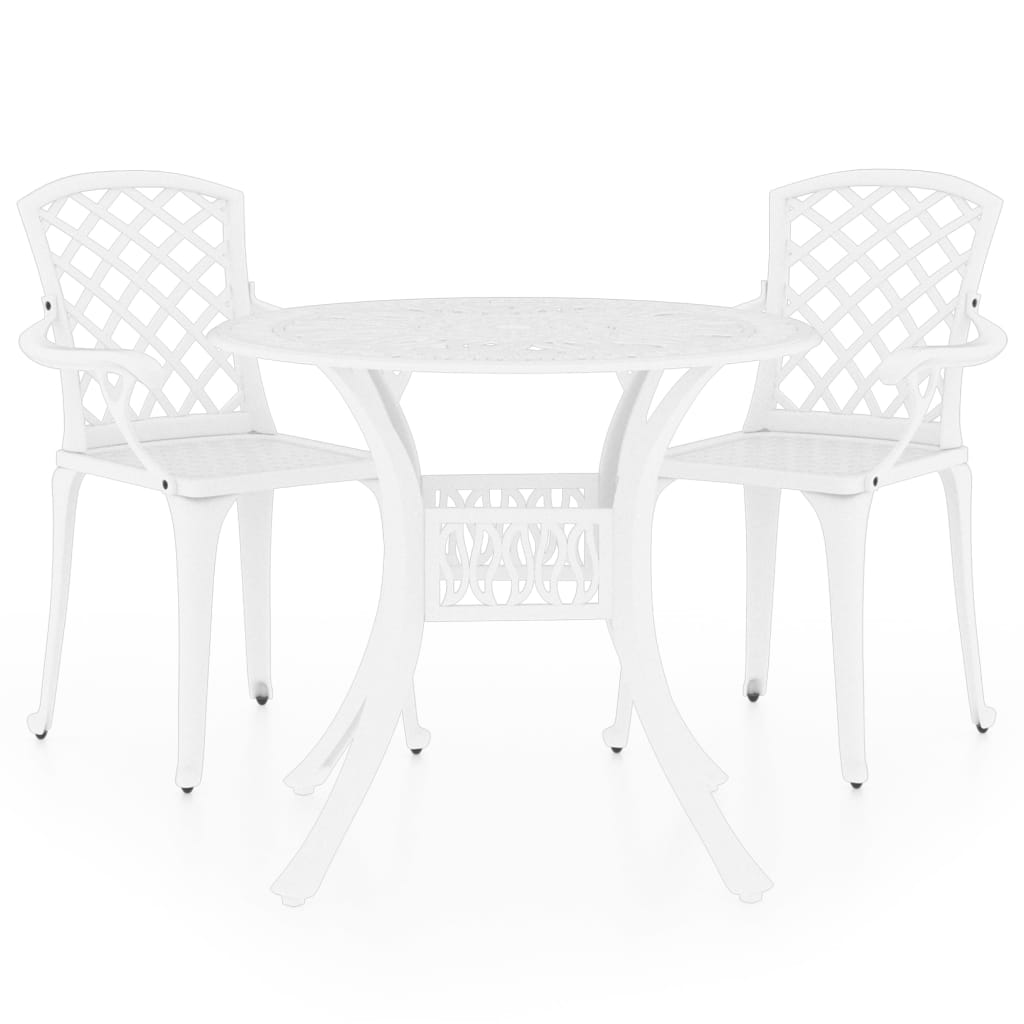 8720286406403_a_en_hd_1 vidaXL 3 Piece Bistro Set Cast Aluminium White - Image 2