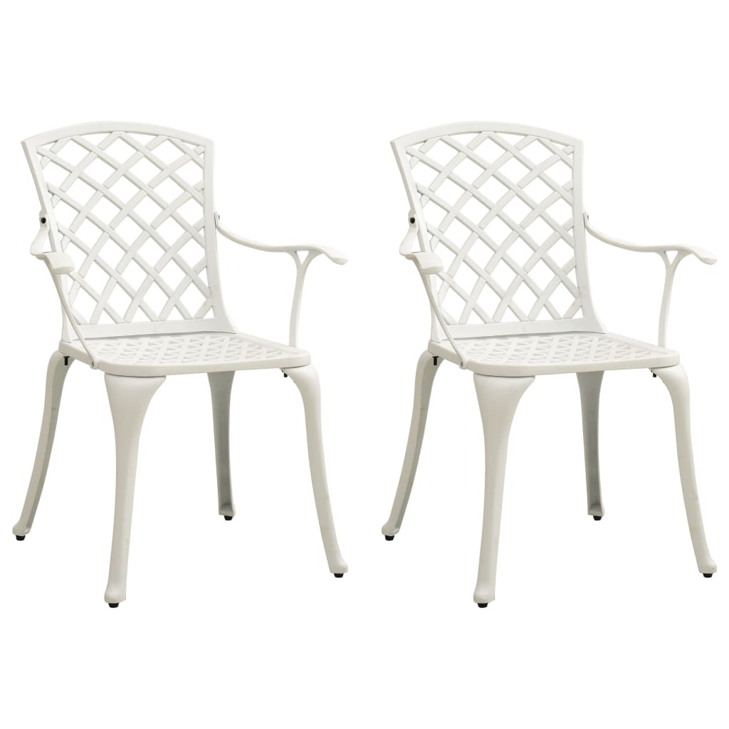 8720286406434_g_en_hd_1 vidaXL 3 Piece Bistro Set Cast Aluminium White - Image 3