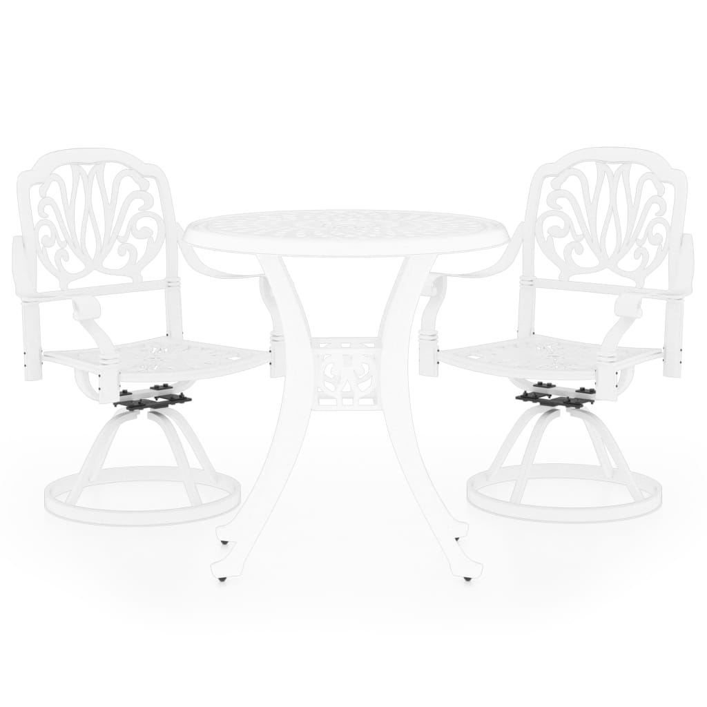 8720286406465_a_en_hd_1 vidaXL 3 Piece Bistro Set Cast Aluminium White - Image 2