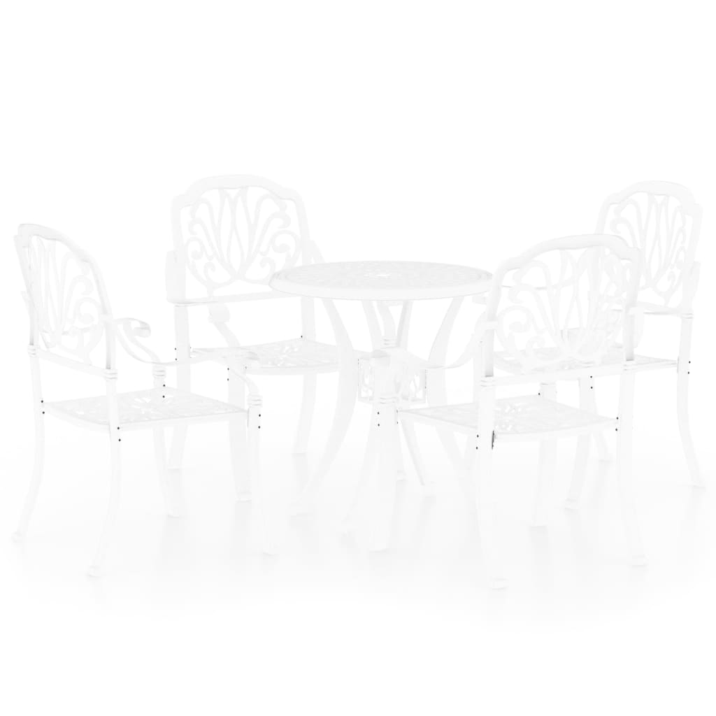 8720286406557_a_en_hd_1 vidaXL 5 Piece Bistro Set Cast Aluminium White - Image 2