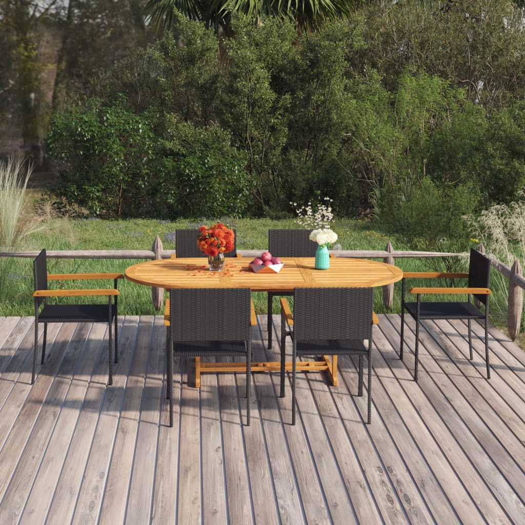 8720286408070_m_en_hd_1 vidaXL 7 Piece Garden Dining Set Poly Rattan Black - Image 1