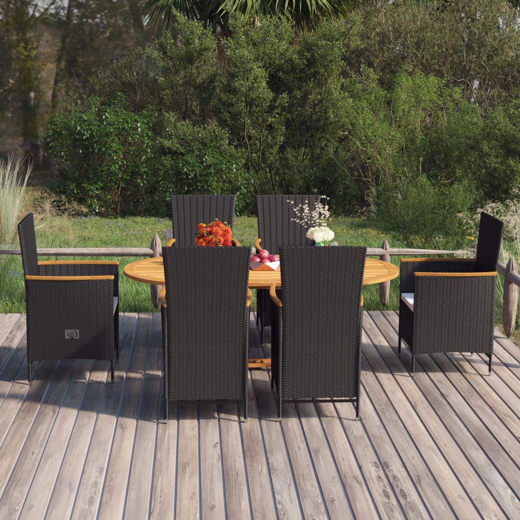 8720286408087_m_en_hd_1 vidaXL 7 Piece Garden Dining Set Poly Rattan Black - Image 1