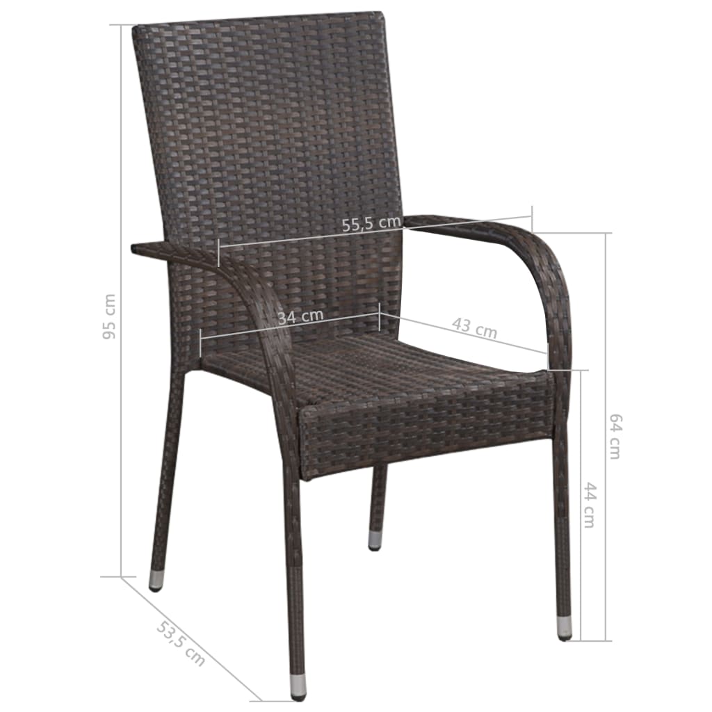 8720286411155_g_en_hd_7 vidaXL 5 Piece Garden Dining Set Brown - Image 8