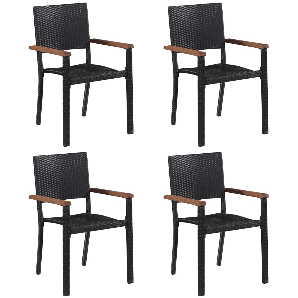 8720286411315_g_en_hd_4 vidaXL 5 Piece Garden Dining Set Black - Image 5