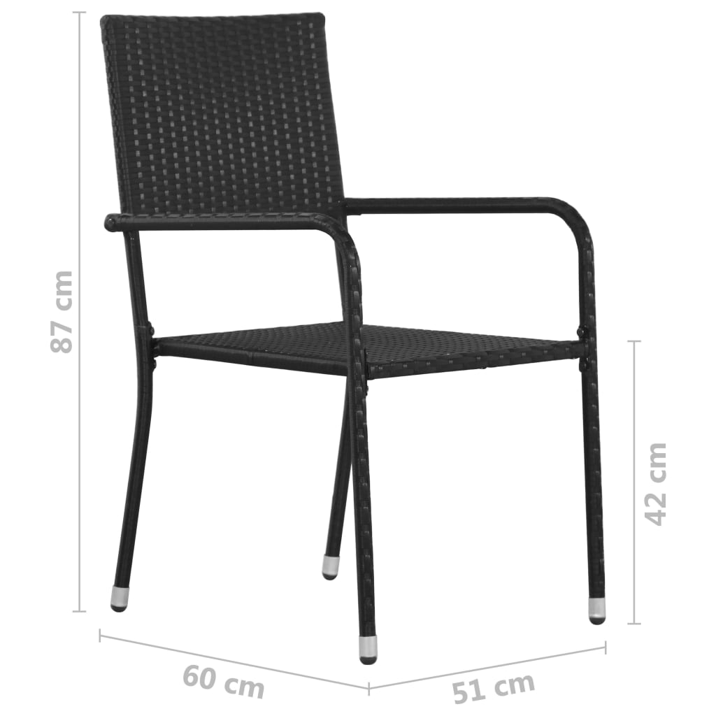 8720286411537_g_en_hd_9 vidaXL 5 Piece Garden Dining Set Black - Image 10