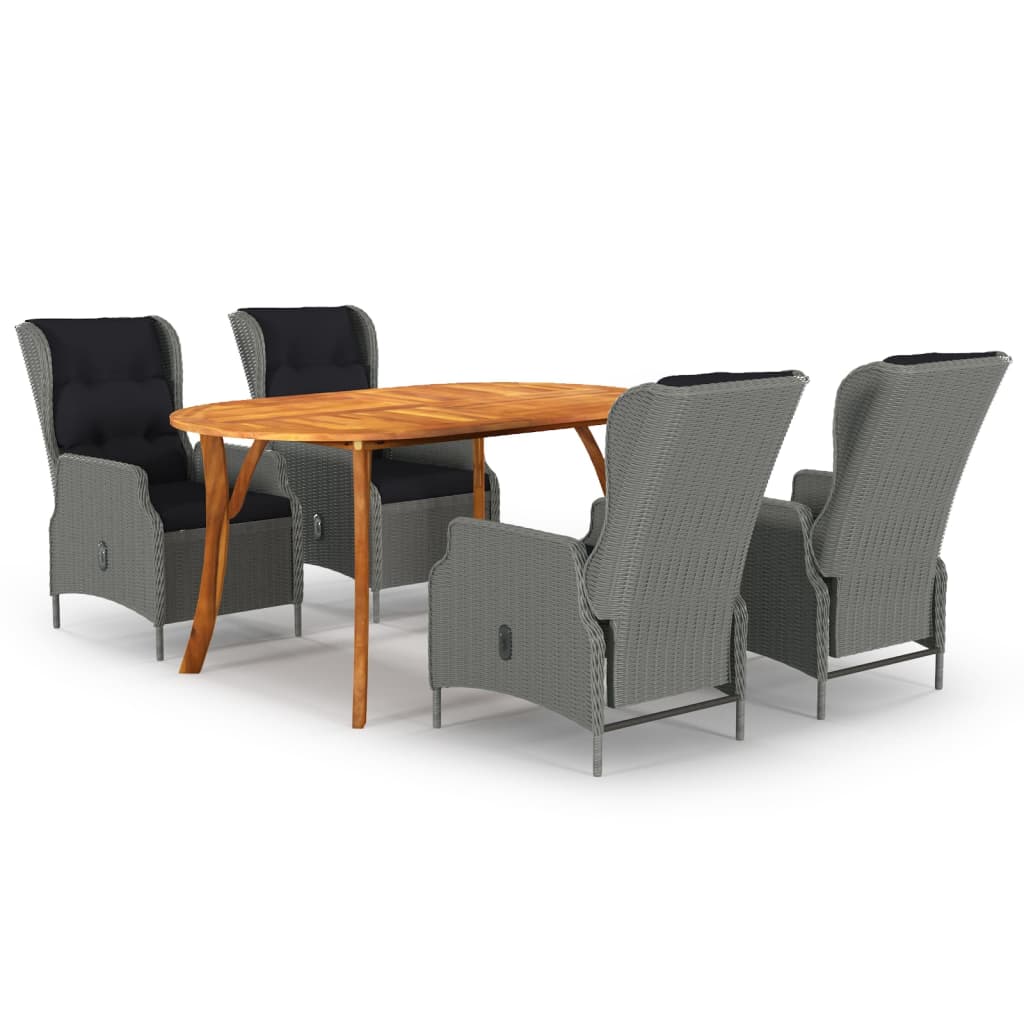 8720286411612_a_en_hd_1 vidaXL 5 Piece Garden Dining Set Light Grey - Image 1