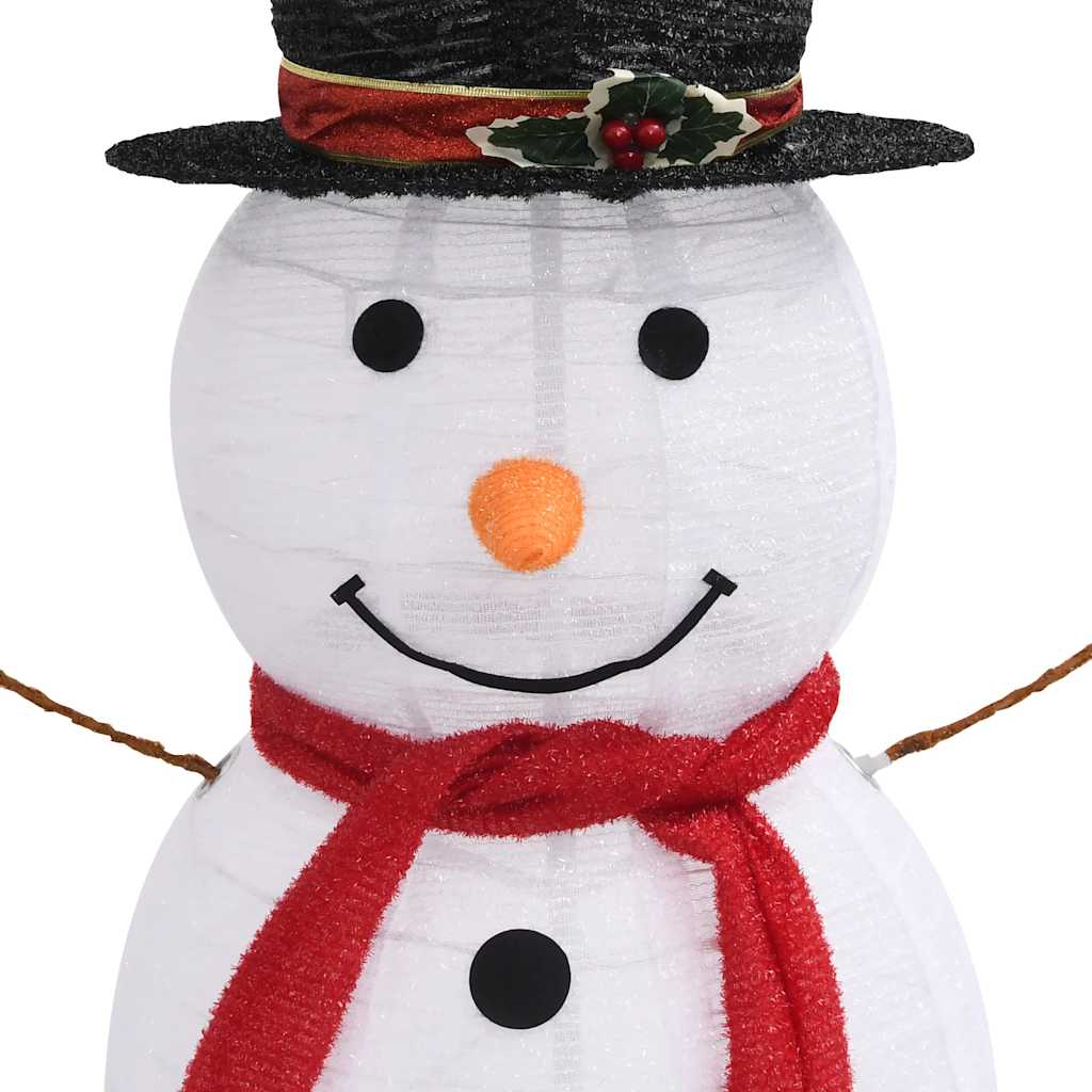 8720286414521_g_en_hd_4 vidaXL Decorative Christmas Snowman Figure LED Luxury Fabric 120cm - Image 6