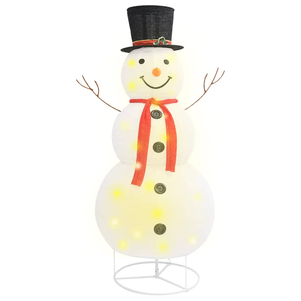 8720286414538_a_en_hd_1 vidaXL Decorative Christmas Snowman Figure LED Luxury Fabric 180cm - Image 2