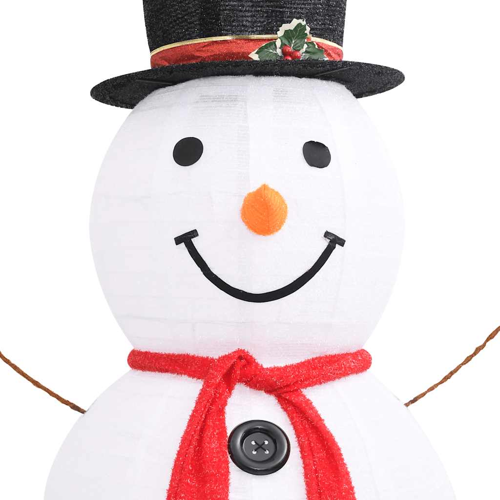 8720286414538_g_en_hd_4 vidaXL Decorative Christmas Snowman Figure LED Luxury Fabric 180cm - Image 6