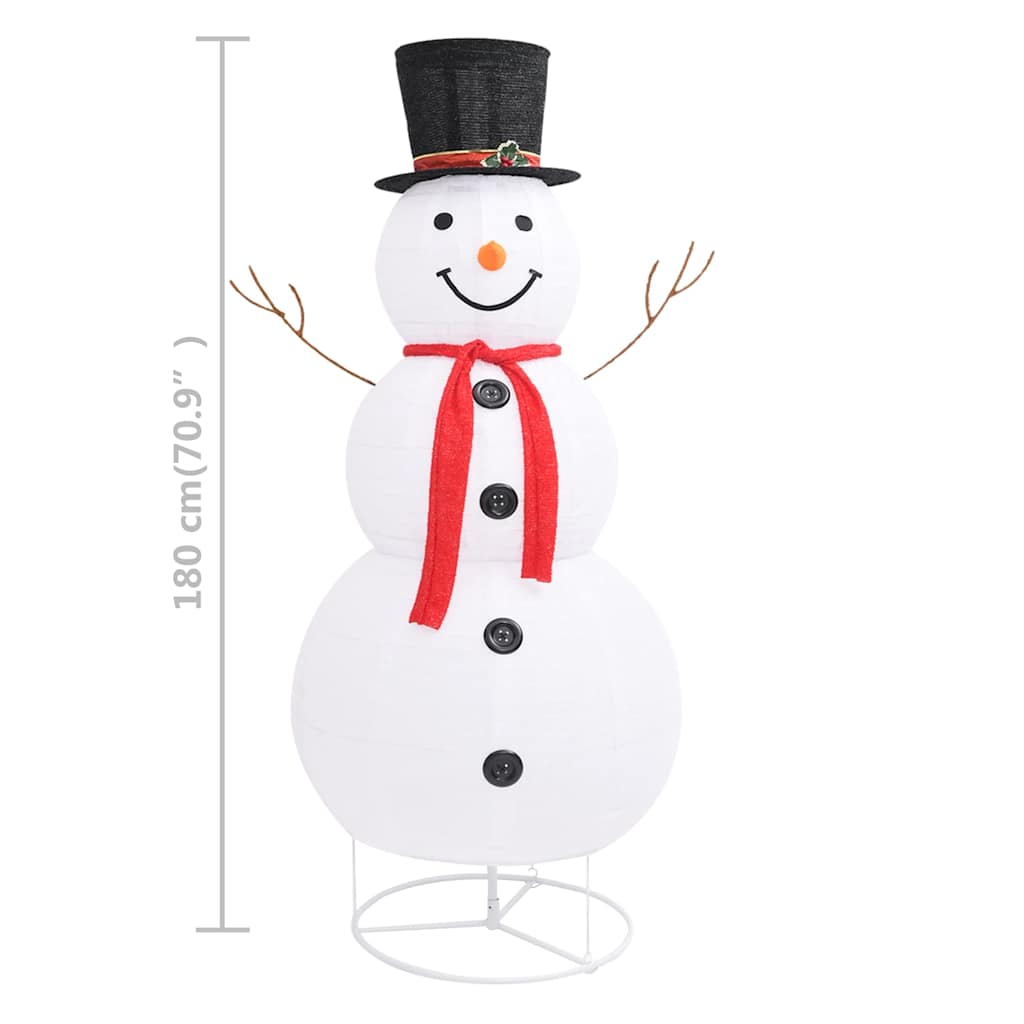 8720286414538_g_en_hd_6 vidaXL Decorative Christmas Snowman Figure LED Luxury Fabric 180cm - Image 8