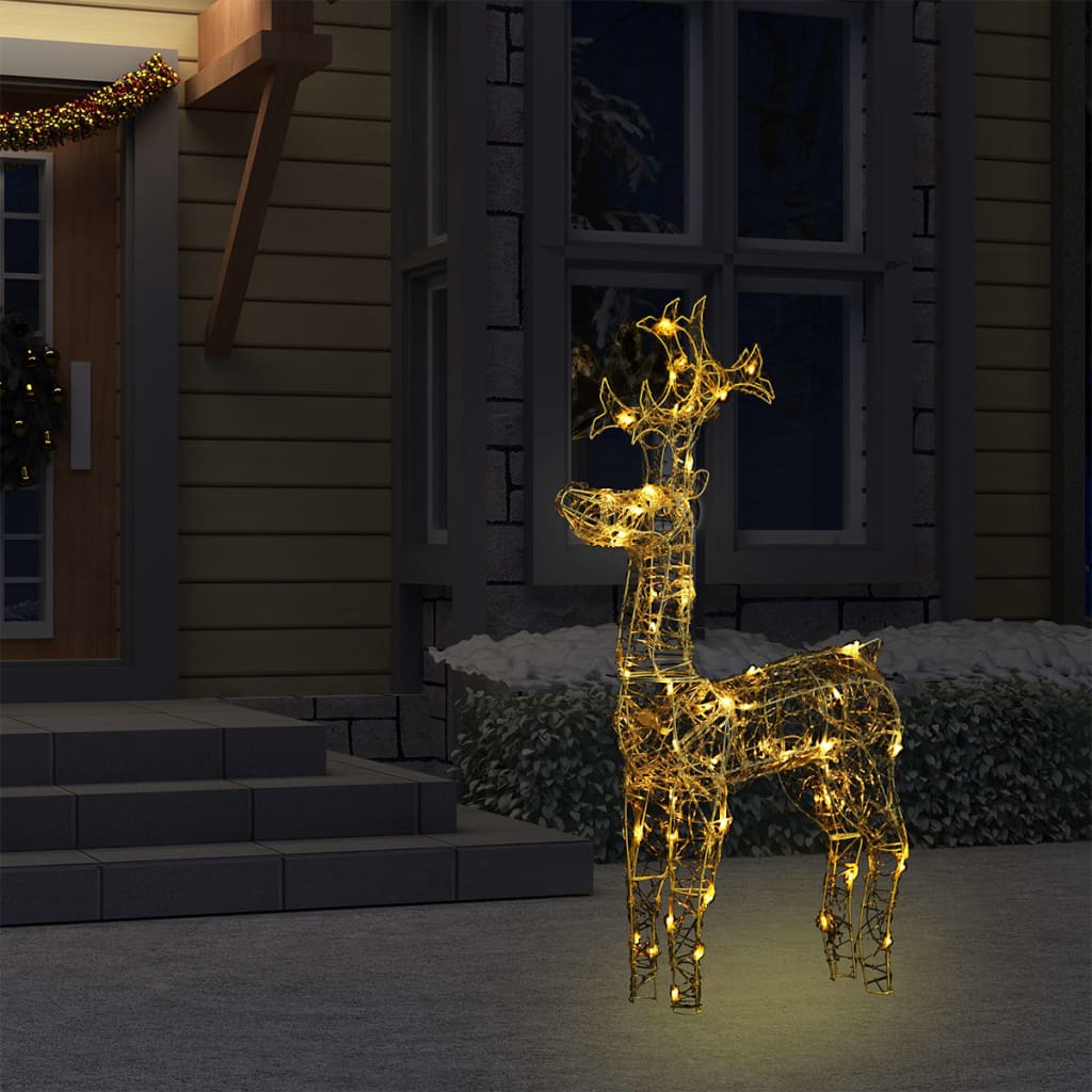 8720286414682_g_en_hd_1 vidaXL Reindeer Christmas Decoration 90 LEDs 60x16x100 cm Acrylic - Image 3