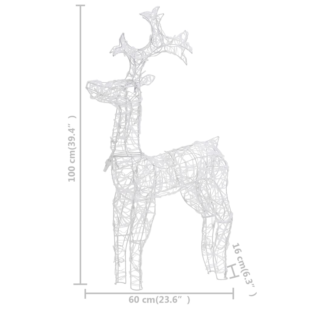 8720286414682_g_en_hd_7 vidaXL Reindeer Christmas Decoration 90 LEDs 60x16x100 cm Acrylic - Image 9