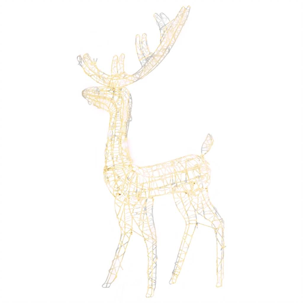 8720286414729_a_en_hd_1 vidaXL Acrylic Reindeer Christmas Decoration 140 LEDs 120 cm Warm White - Image 2