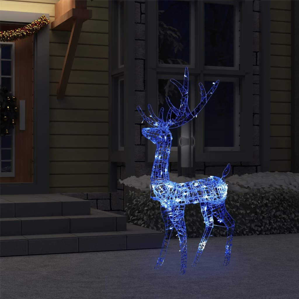 8720286414743_g_en_hd_1 vidaXL Acrylic Reindeer Christmas Decoration 140 LEDs 120 cm Blue - Image 3