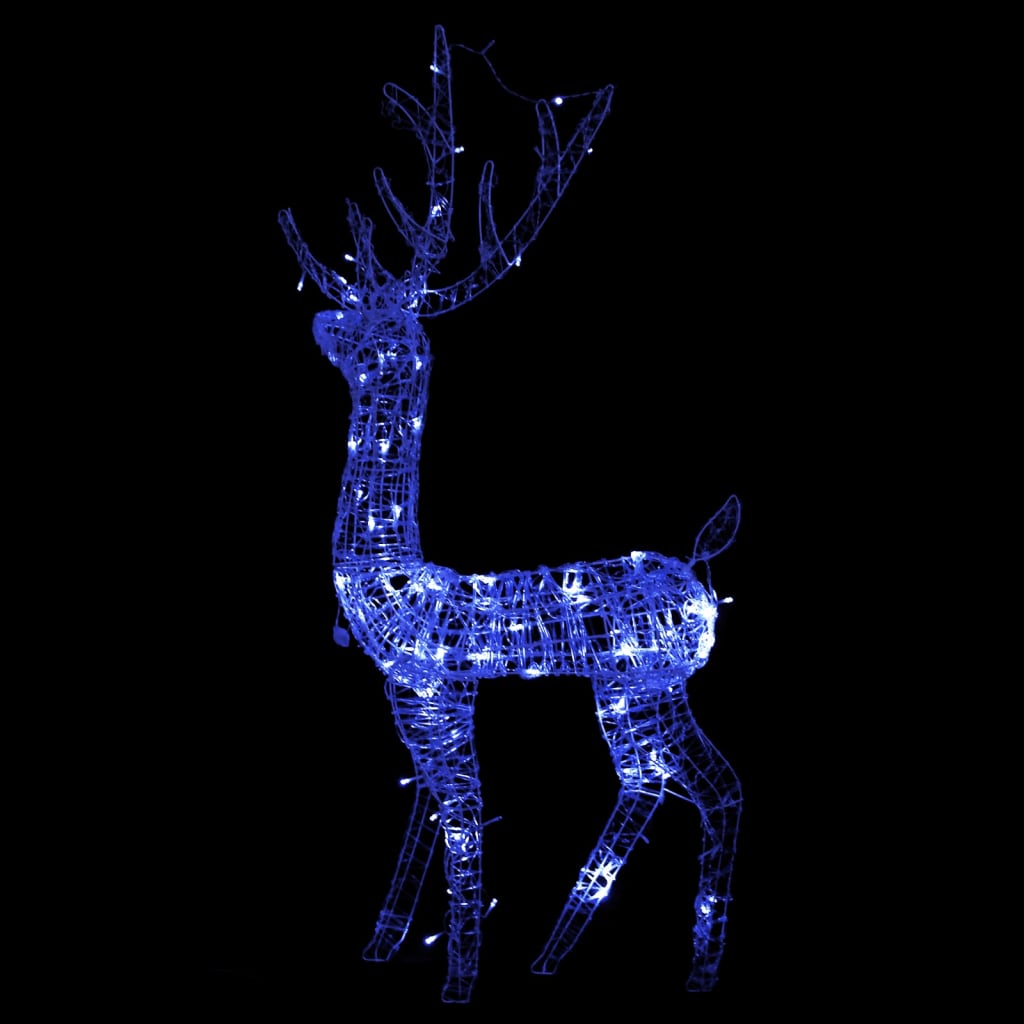 8720286414743_g_en_hd_2 vidaXL Acrylic Reindeer Christmas Decoration 140 LEDs 120 cm Blue - Image 4