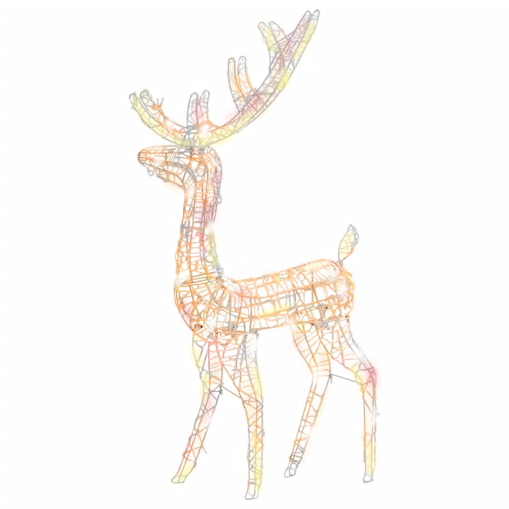8720286414750_a_en_hd_1 vidaXL Acrylic Reindeer Christmas Decoration 140 LEDs 120 cm Colourful - Image 2