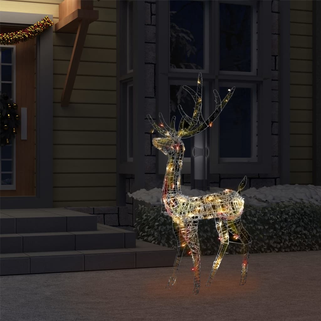 8720286414750_g_en_hd_1 vidaXL Acrylic Reindeer Christmas Decoration 140 LEDs 120 cm Colourful - Image 3