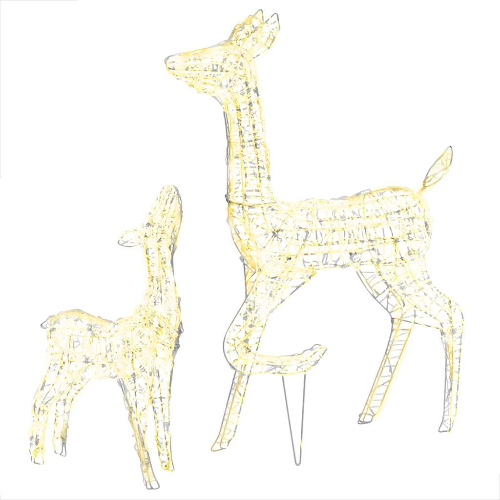 8720286414804_a_en_hd_1 vidaXL Acrylic Reindeer Family Christmas Decoration 160 LED Warm White - Image 2