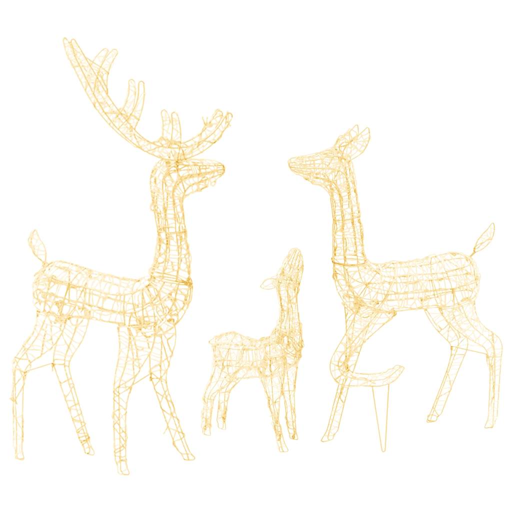 8720286414842_a_en_hd_1 vidaXL Acrylic Reindeer Family Christmas Decoration 300 LED Warm White - Image 2