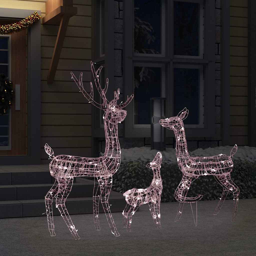 8720286414842_g_en_hd_1 vidaXL Acrylic Reindeer Family Christmas Decoration 300 LED Warm White - Image 3