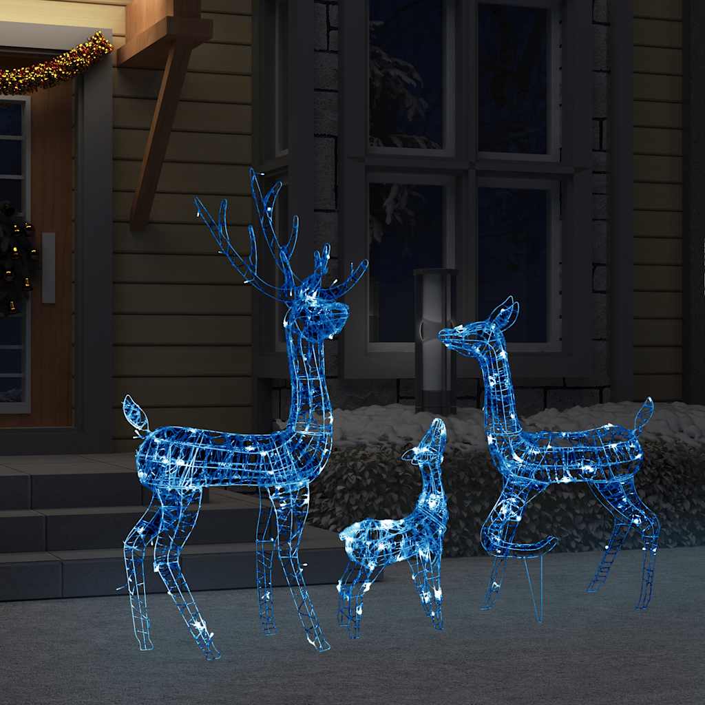 8720286414866_g_en_hd_1 vidaXL Acrylic Reindeer Family Christmas Decoration 300 LED Blue - Image 3