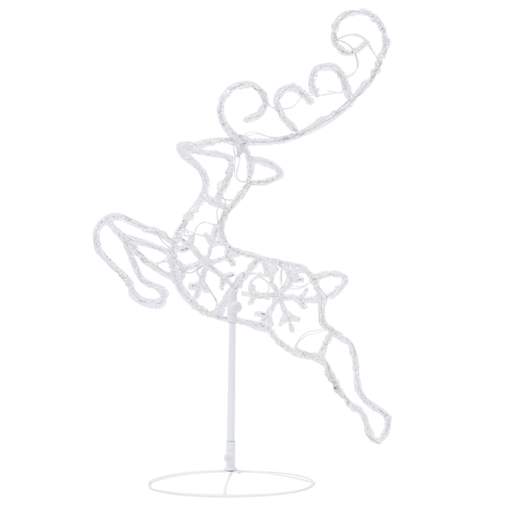 8720286415627_g_en_hd_4 vidaXL Acrylic Christmas Flying Reindeer&Sleigh 260x21x87cm Warm White - Image 6