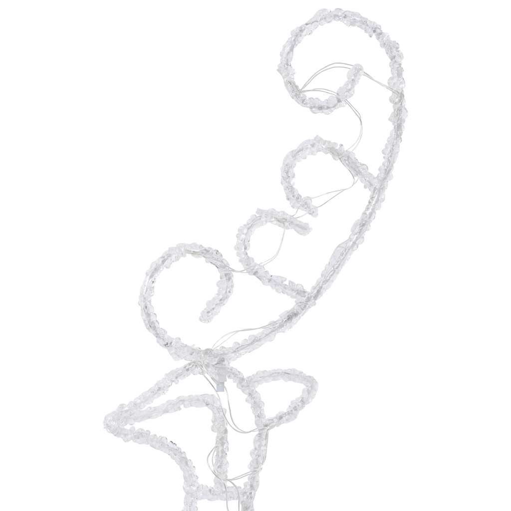 8720286415627_g_en_hd_6 vidaXL Acrylic Christmas Flying Reindeer&Sleigh 260x21x87cm Warm White - Image 8