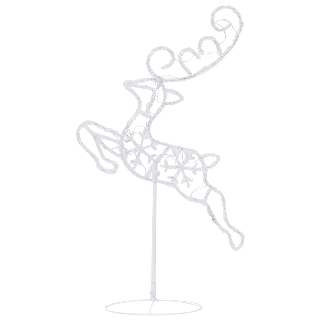 8720286415634_g_en_hd_3 vidaXL Acrylic Christmas Flying Reindeer&Sleigh 260x21x87cm Cold White - Image 5