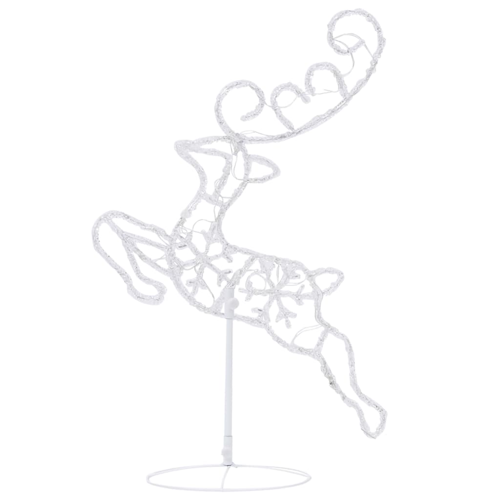 8720286415658_g_en_hd_4 vidaXL Acrylic Christmas Flying Reindeer&Sleigh 260x21x87cm Colourful - Image 6