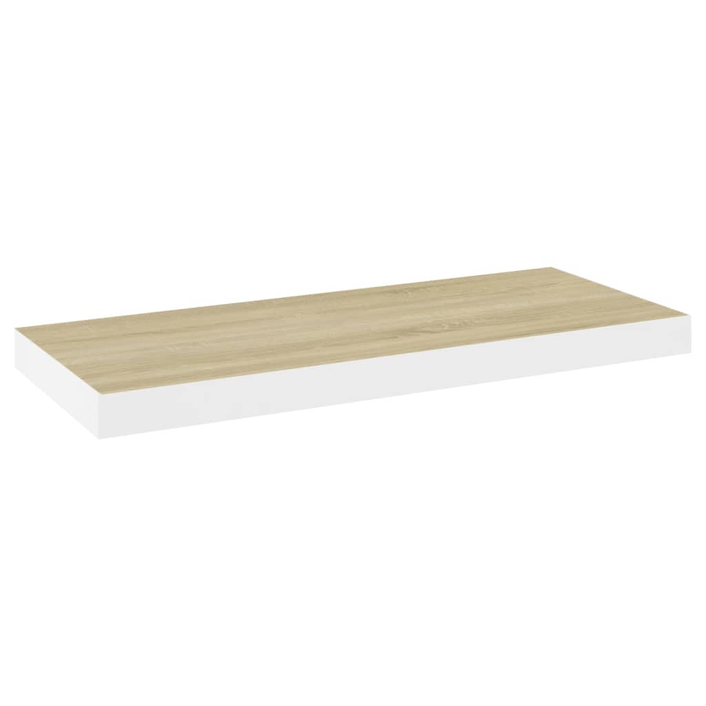 8720286416785_g_en_hd_2 vidaXL Floating Wall Shelves 2 pcs Oak and White 60x23.5x3.8 cm MDF - Image 4