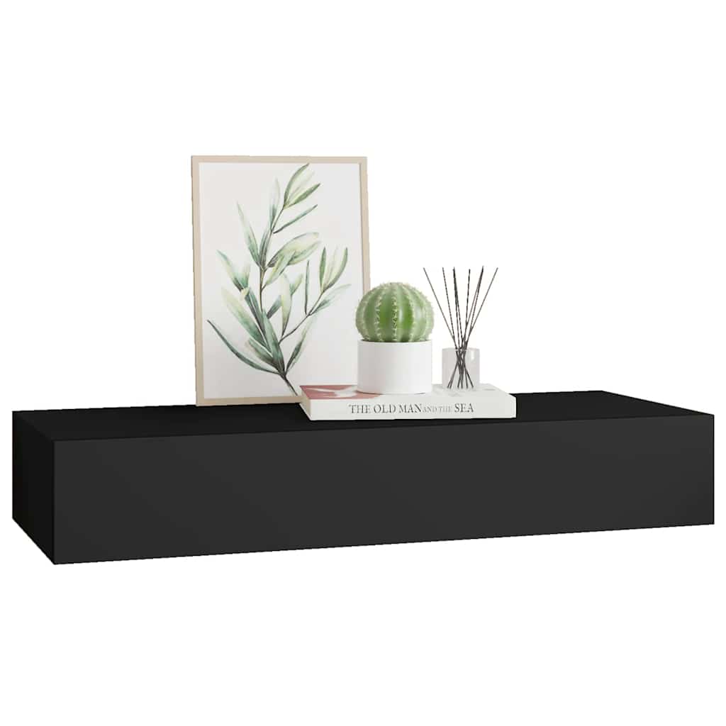 8720286418826_g_en_hd_2 vidaXL Wall-mounted Drawer Shelf Black 60x23.5x10cm MDF - Image 4