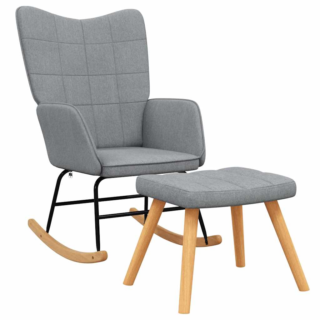 8720286423899_a_en_hd_1 vidaXL Rocking Chair with a Stool Light Grey Fabric - Image 2