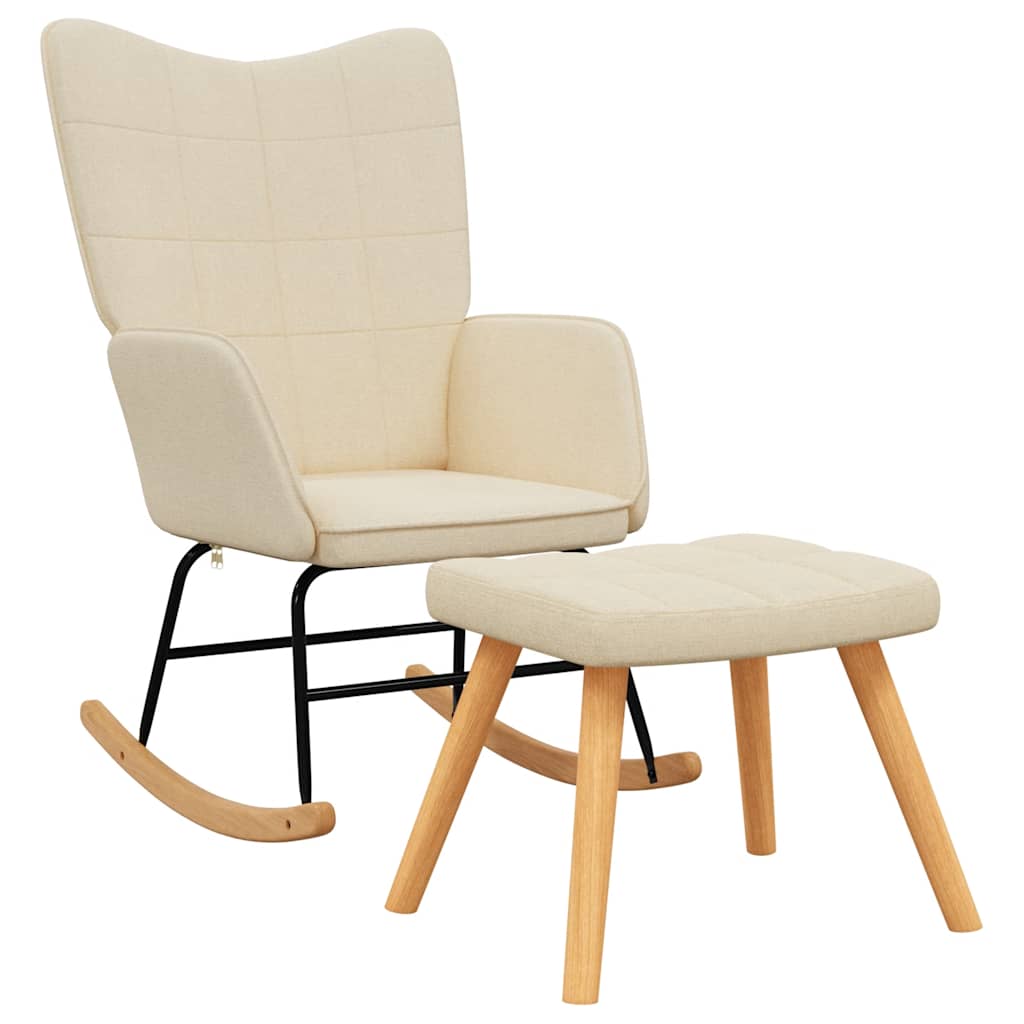 8720286423912_a_en_hd_1 vidaXL Rocking Chair with a Stool Cream Fabric - Image 2