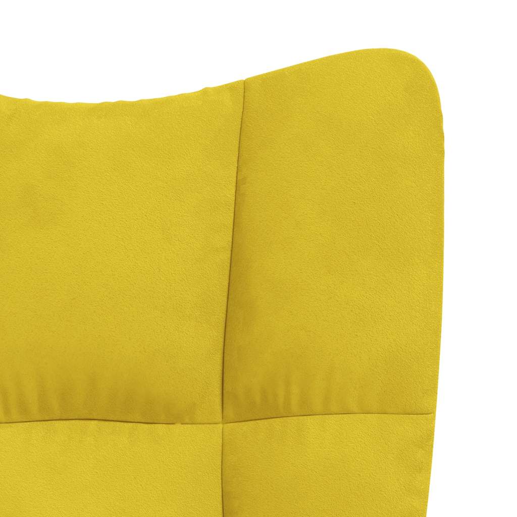 8720286424629_g_en_hd_7 vidaXL Relaxing Chair with a Stool Mustard Yellow Velvet - Image 9