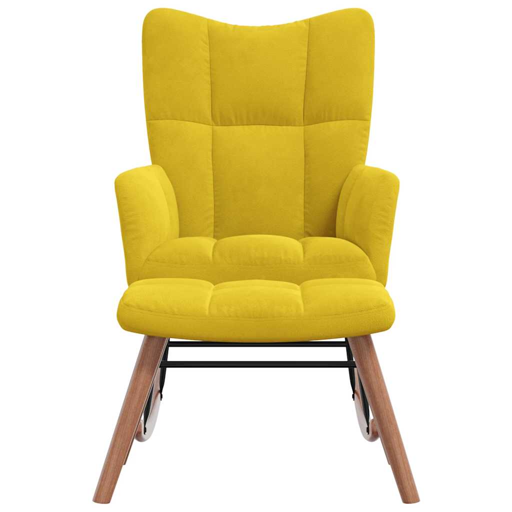 8720286425282_g_en_hd_1 vidaXL Rocking Chair with a Stool Mustard Yellow Velvet - Image 3