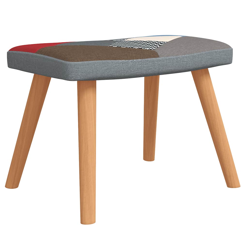 8720286425558_g_en_hd_4 vidaXL Relaxing Chair with a Stool Patchwork Fabric - Image 6