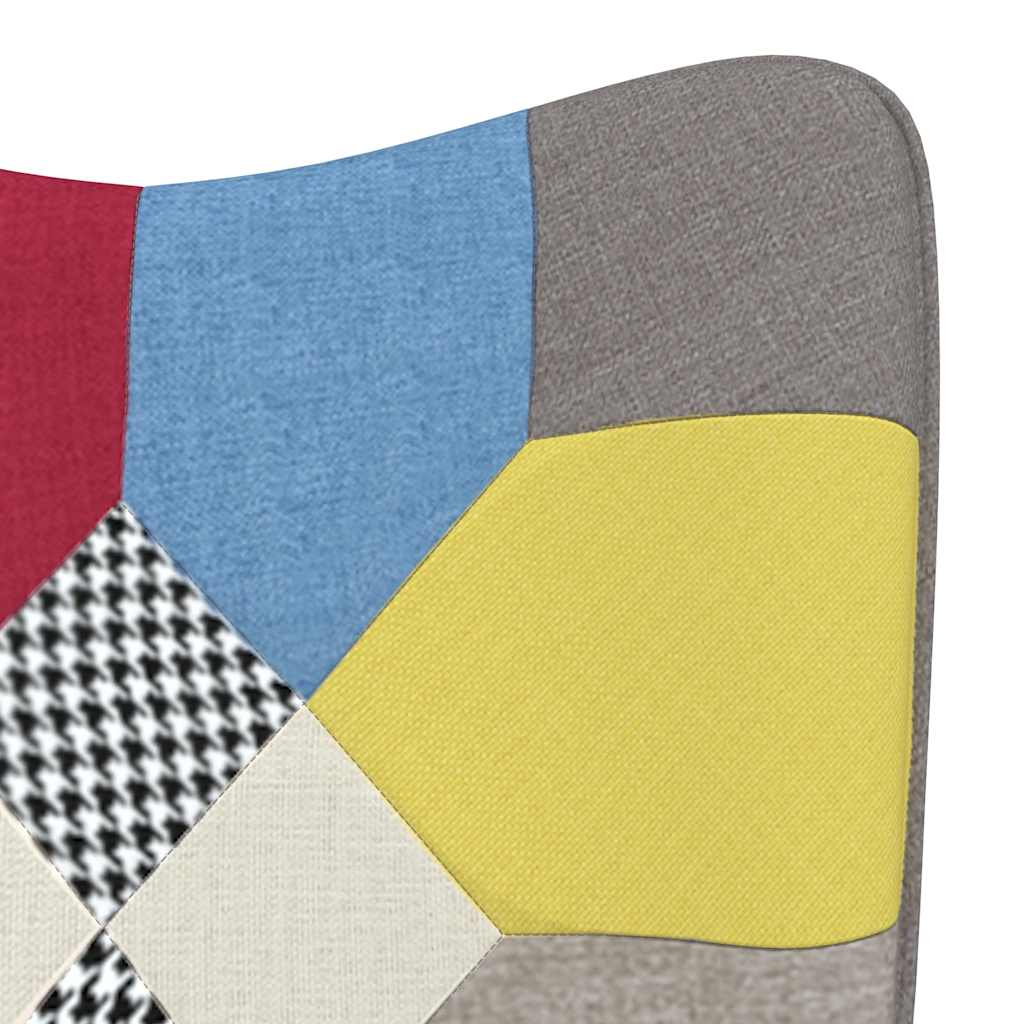 8720286425633_g_en_hd_6 vidaXL Rocking Chair with a Stool Patchwork Fabric - Image 8