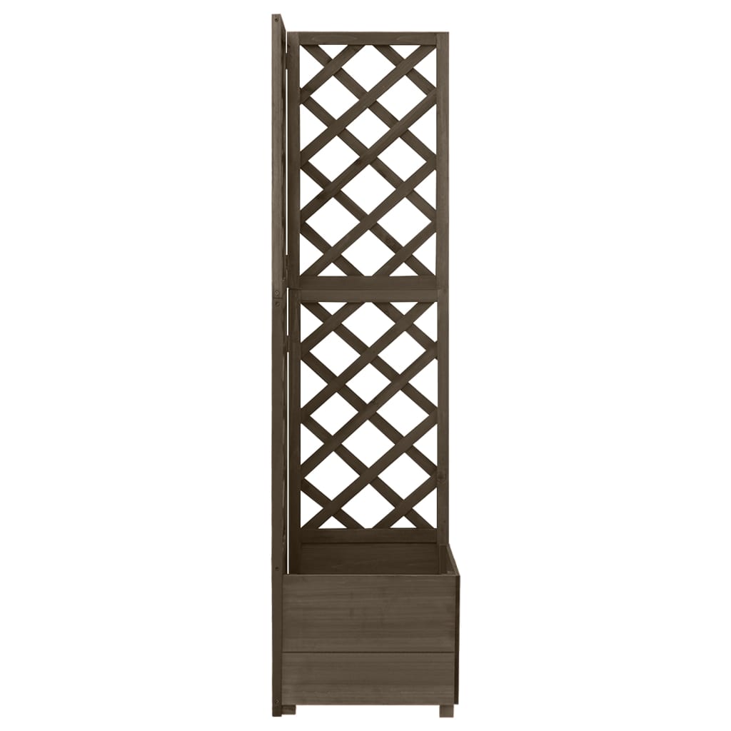 8720286432280_g_en_hd_1 vidaXL Corner Trellis Planter Grey 40x40x150 cm Solid Fir Wood - Image 2