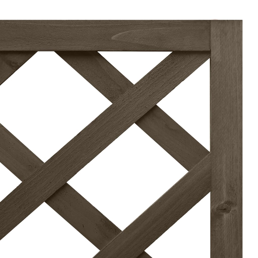 8720286432280_g_en_hd_4 vidaXL Corner Trellis Planter Grey 40x40x150 cm Solid Fir Wood - Image 5