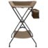 vidaXL Changing Table Taupe Iron - Image 3