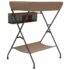 vidaXL Changing Table Taupe Iron - Image 4
