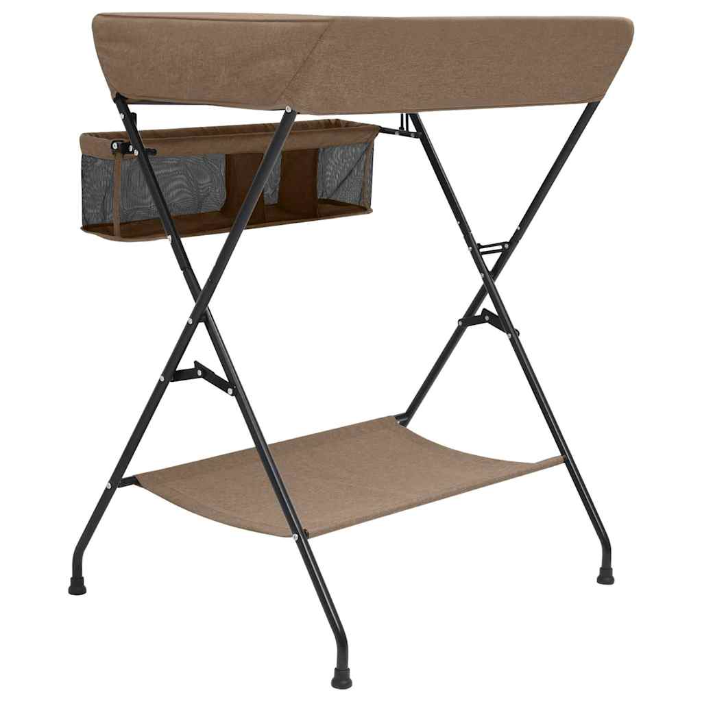 8720286432747_g_en_hd_3 vidaXL Changing Table Taupe Iron - Image 4