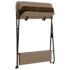 vidaXL Changing Table Taupe Iron - Image 5