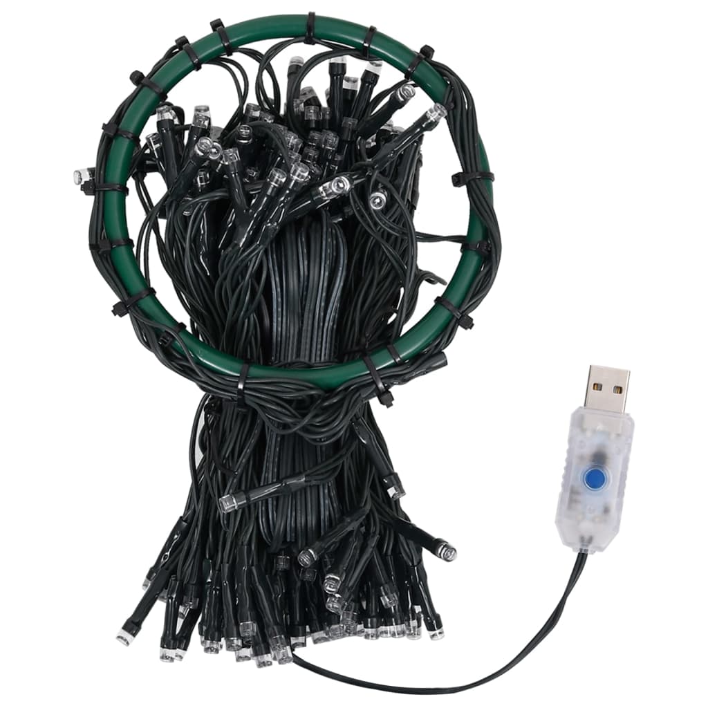 8720286434529_g_en_hd_2 vidaXL Christmas Tree Net Lights with 210 LEDs Cold White 210 cm - Image 4