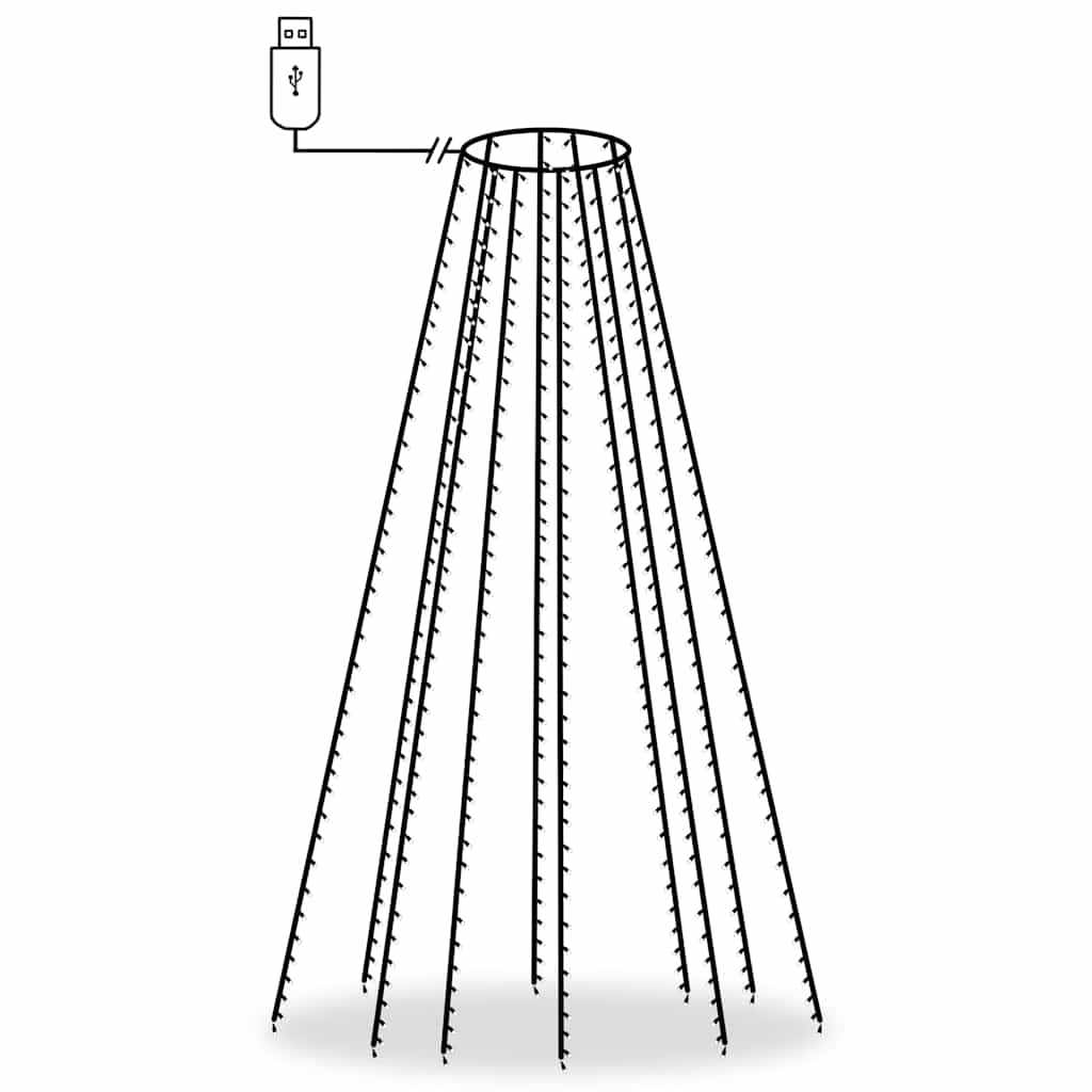 8720286434642_g_en_hd_3 vidaXL Tree Lights with 500 LEDs Cold White 500 cm Indoor Outdoor - Image 5