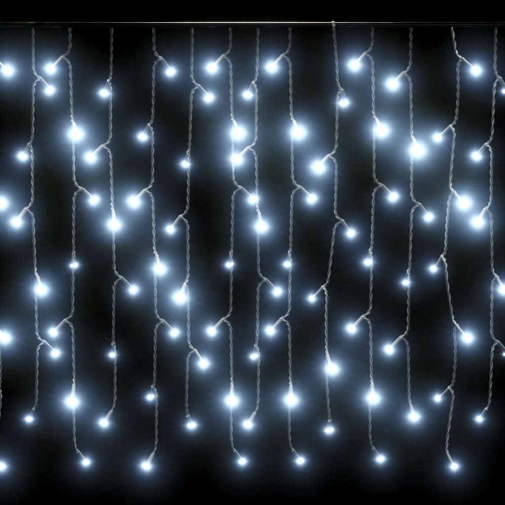 8720286434680_g_en_hd_2 vidaXL LED Curtain Icicle Lights 10m 400 LED Cold White 8 Function - Image 4