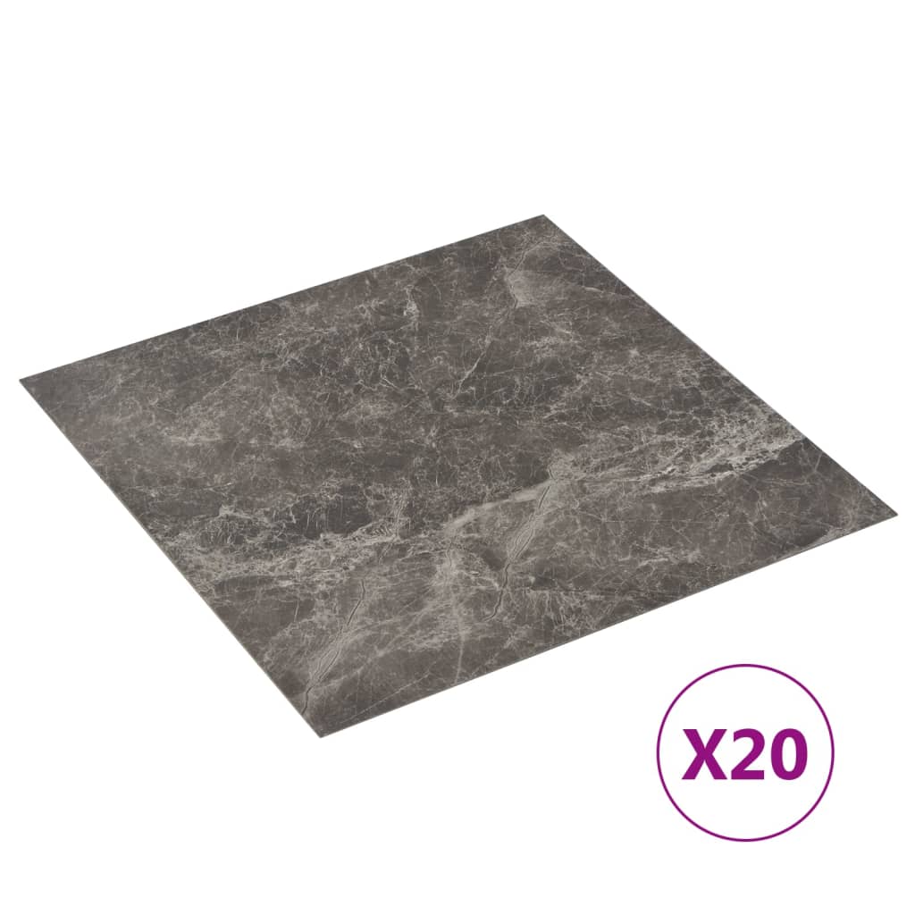 8720286435649_a_en_hd_1 vidaXL Self-adhesive Flooring Planks 20 pcs PVC 1.86 m² Black Marble - Image 2
