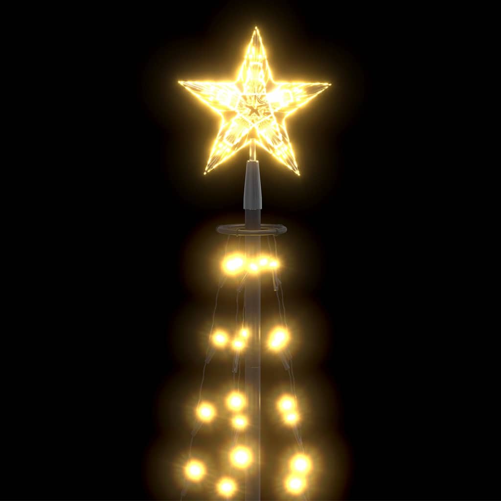 8720286443026_g_en_hd_2 vidaXL Christmas Cone Tree 70 Warm White LEDs Decoration 50x120 cm - Image 4