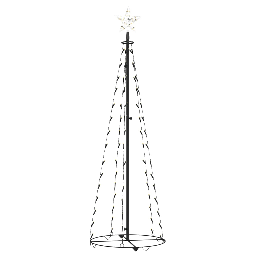 8720286443026_g_en_hd_3 vidaXL Christmas Cone Tree 70 Warm White LEDs Decoration 50x120 cm - Image 5